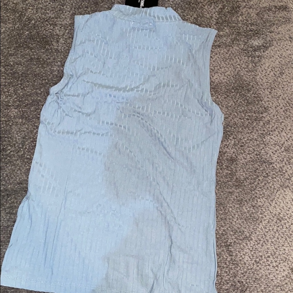 PrettyLittleThing Rib High Neck Top - Picture 8 of 8